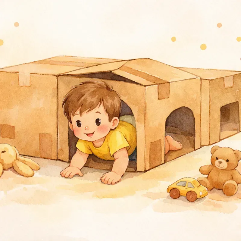 Cardboard Box Tunnel