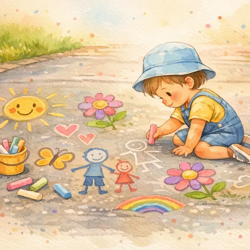 Sidewalk Chalk Art