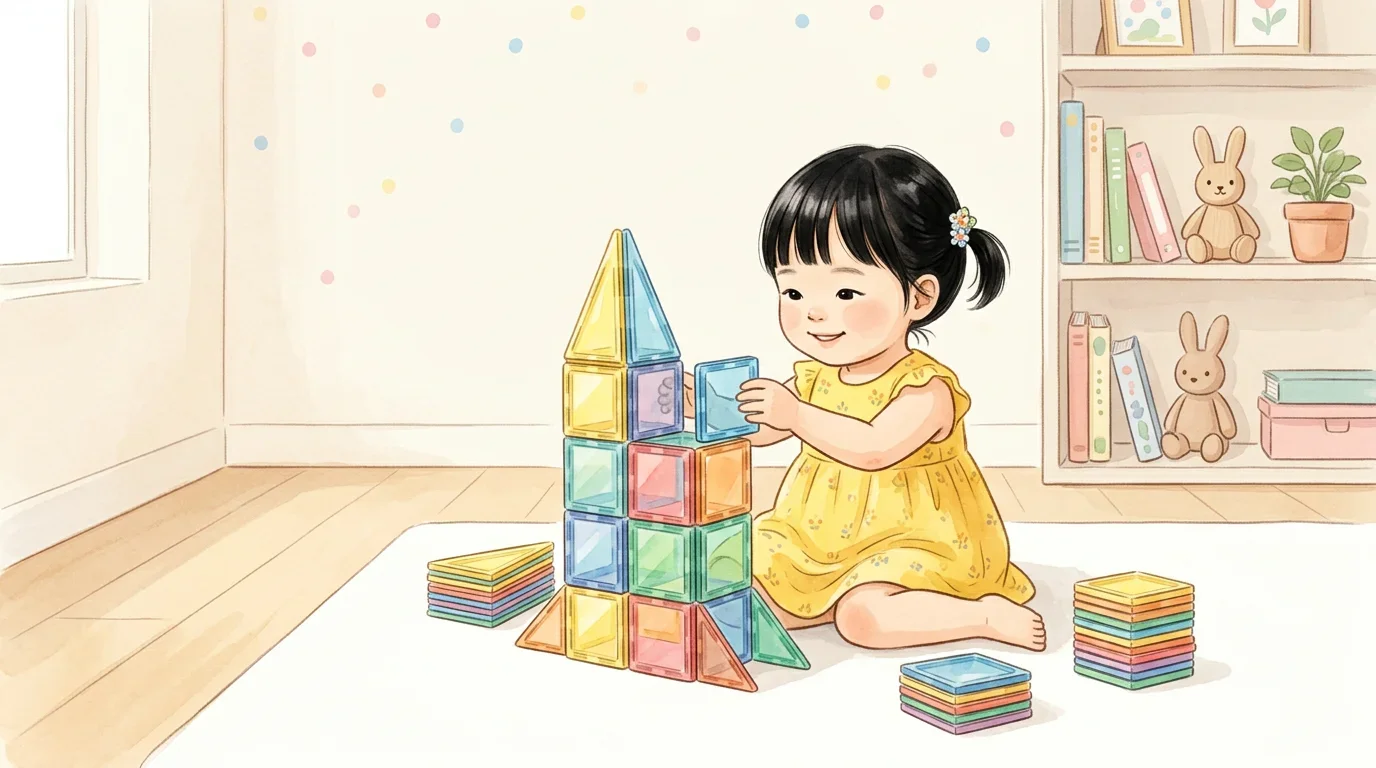 Child doing clean no-mess activities