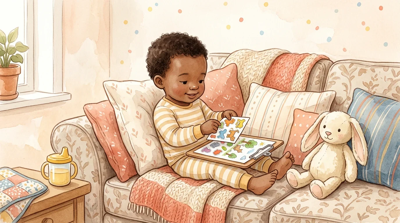 Gentle activities for a child on a sick day
