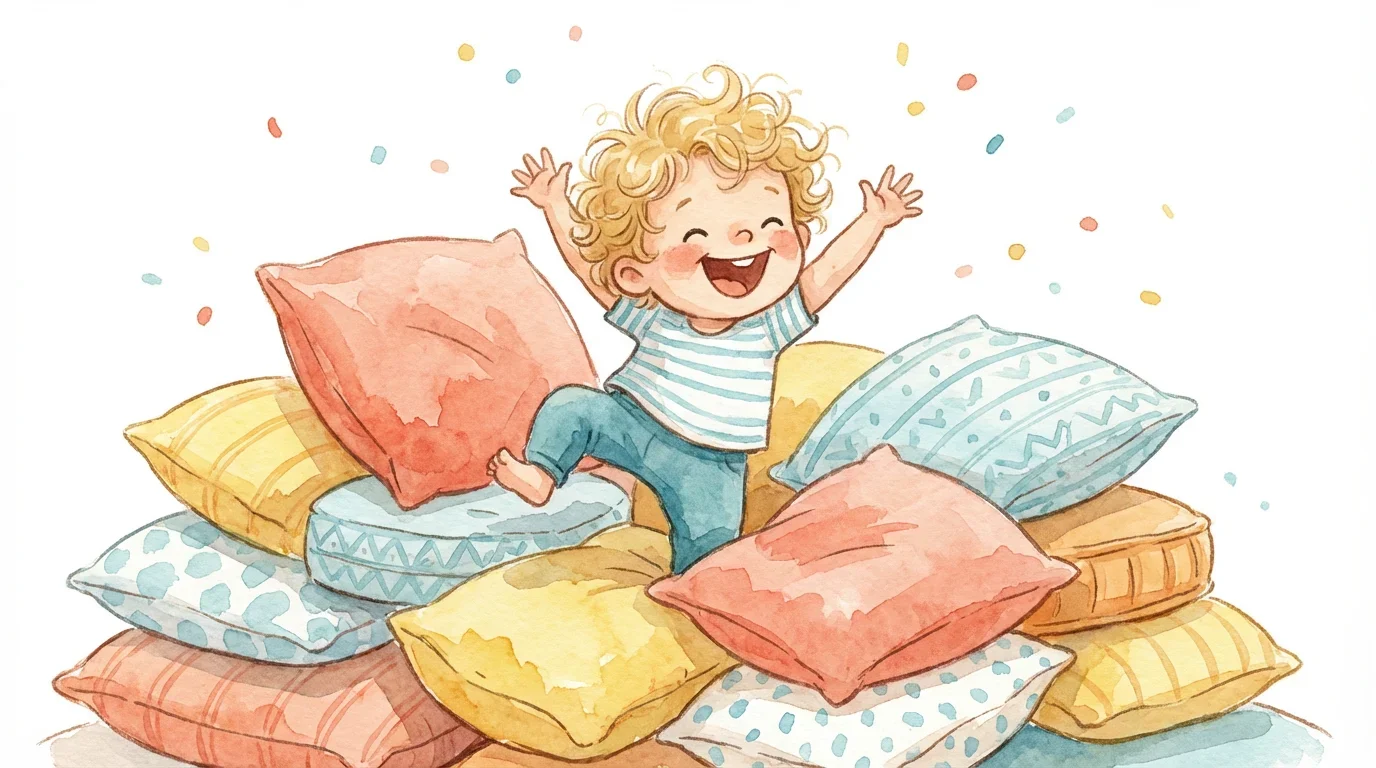 Toddler engaged in physical & motor play - developmental play example