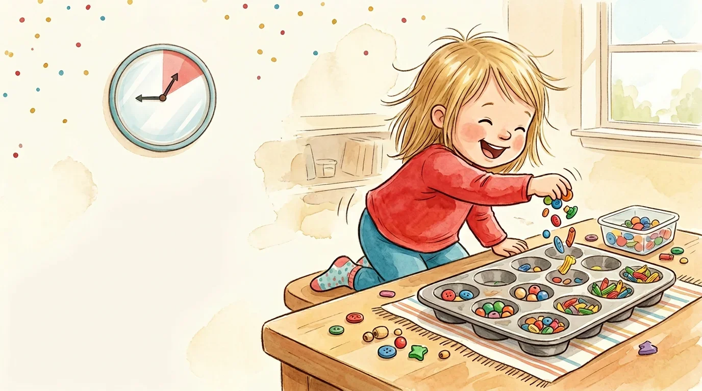 Quick five-minute activity for toddler