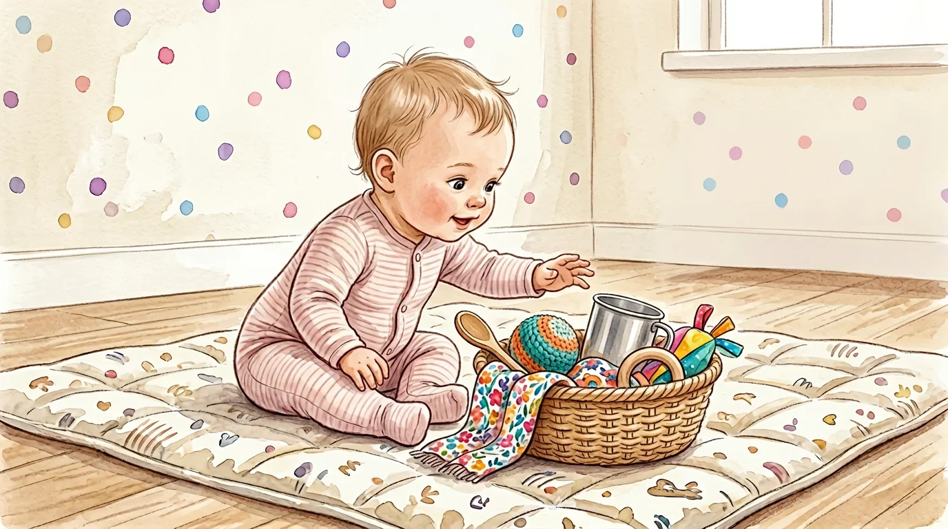 One year old discovering play activities